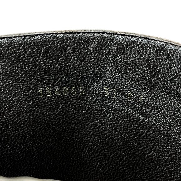GUCCI Vintage GG Monogram Long Boots #36-37 Heels Zip Beige Brown [104064] - Picture 12 of 12